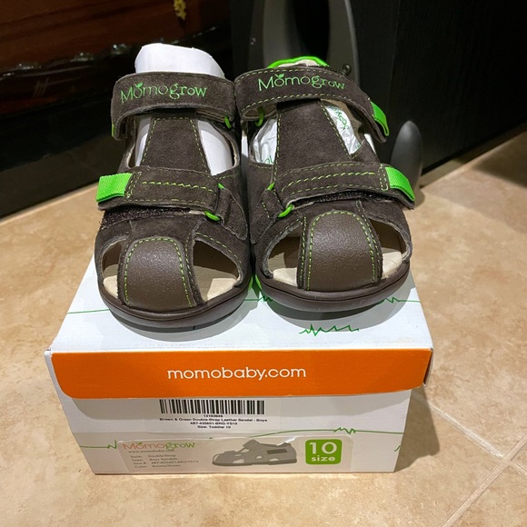 Momo baby double strap leather sandal, NIB - Picture 1 of 7